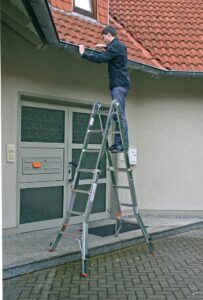KRAUSE MONTO Sprossen-Gelenk-Teleskopleiter mit 4 Holmverlängerungen"Televario" 129970