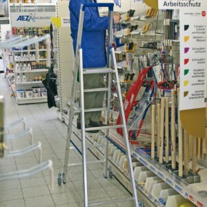 KRAUSE STABILO Stufen-Stehleiter, fahrbar 124616