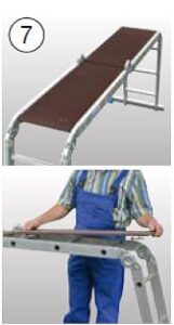 KRAUSE Gelenkleiter -Plattform-Set 122261
