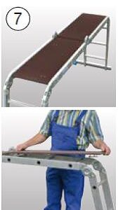 KRAUSE Gelenkleiter -Plattform-Set 122261