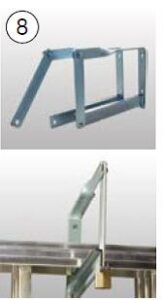 KRAUSE Leiter- Wandhalter-Set 122469