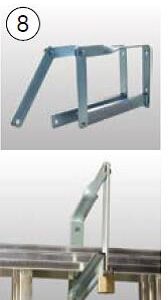 KRAUSE Leiter- Wandhalter-Set 122469