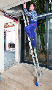 KRAUSE STABILO Sprossen-Gelenk-UniversalleiterProﬁ-Aluminium-Gelenkleiter 123510
