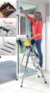 KRAUSE MONTO Stufen-Stehleiter "SECURY" Plus Line 126528