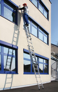 GÜNZBURGER Aluminium-Schiebeleiter 3teilig ohne Traverse 20308