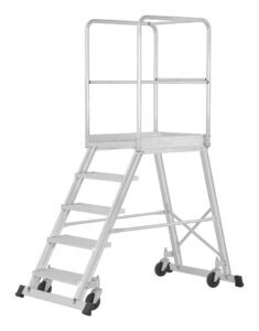 HYMER Podesttreppe fahrbar, einseitig begehbar nach DIN EN 131-7  6888
