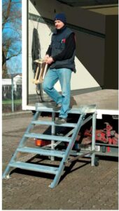 KRAUSE PODESTTREPPE , FAHRBAR ( LEICHTMETALL) 810355