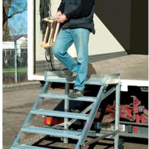 KRAUSE PODESTTREPPE , FAHRBAR ( LEICHTMETALL) 810355